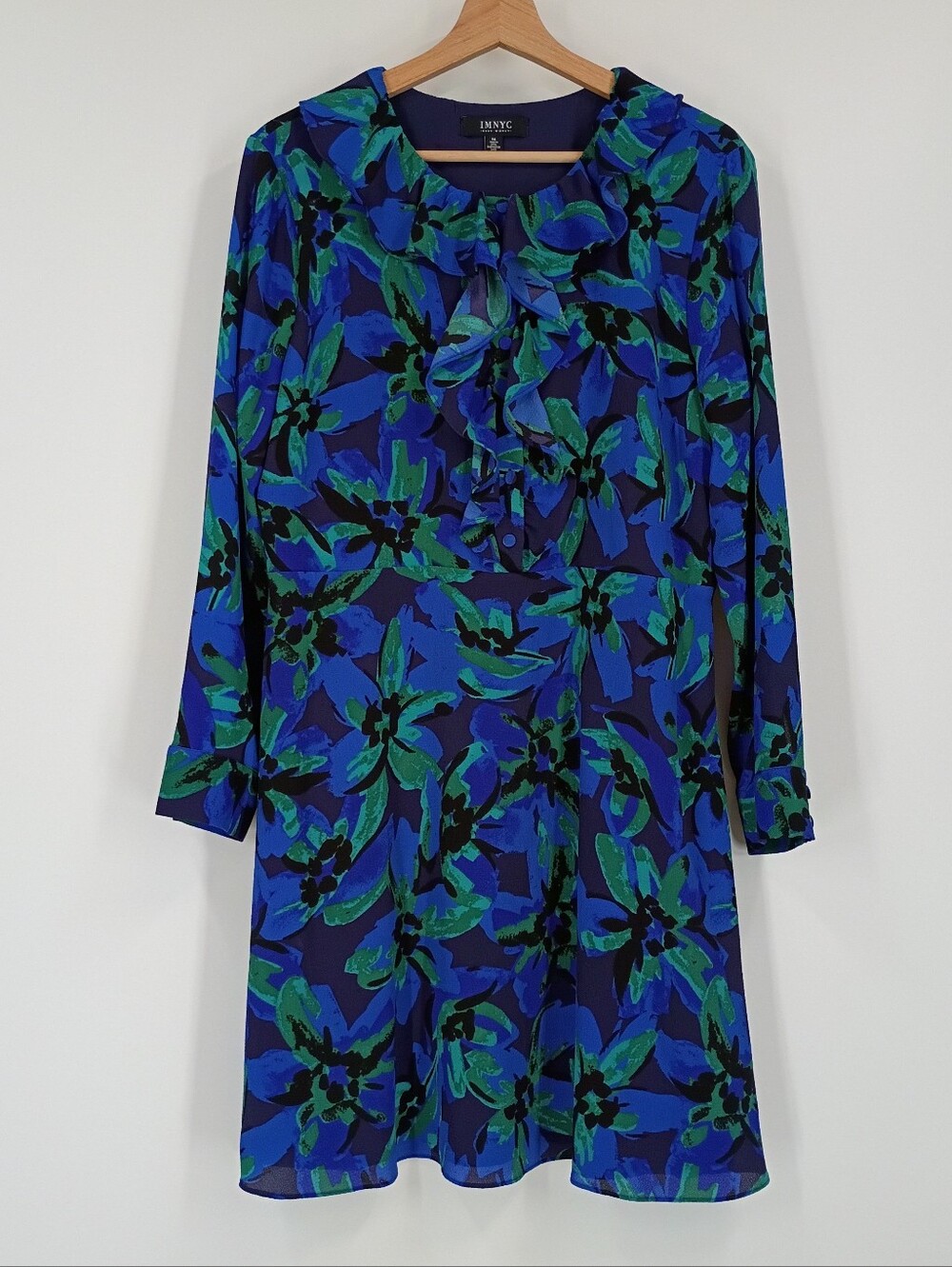 IMNYC Textured Floral Dress